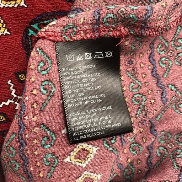 Coincidence and Chance rust multicolor short romper - Picture 6 of 8